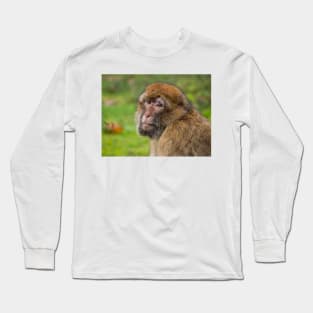 Close-up of a Barbary macaque Long Sleeve T-Shirt